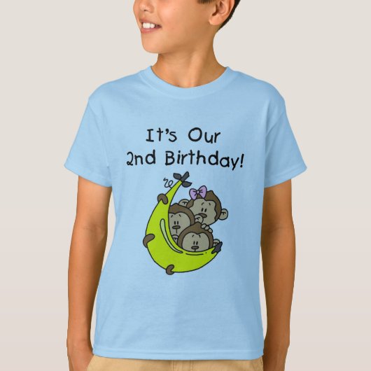 Triplets 2e - Twee Jongens / Een Meisje Tshirts (Voorkant)