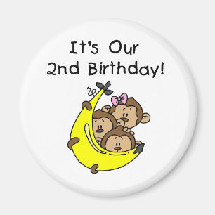 Triplets 2e - Twee Jongens / Een Meisje Tshirts Magneet