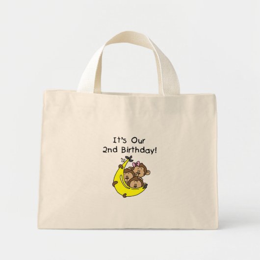 Triplets 2e - Twee Jongens / Een Meisje Tshirts Mini Tote Bag (Voorkant)