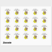 Triplets 2e - Twee Jongens / Een Meisje Tshirts Ronde Sticker (Vel)
