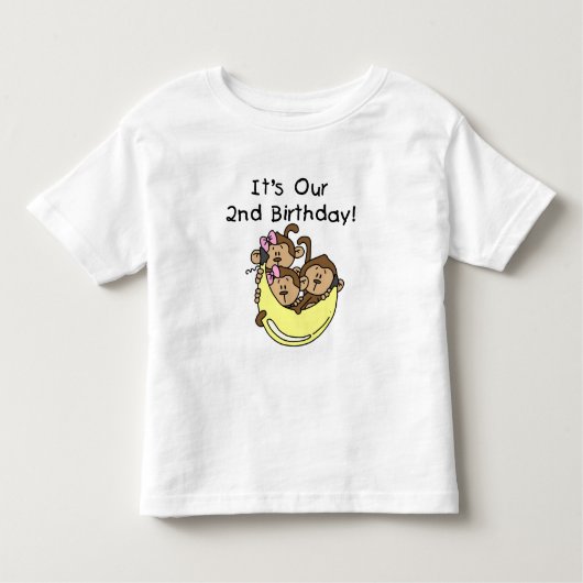 Triplets 2e - Twee Meisjes en een Jongen Kinder Shirts (Voorkant)