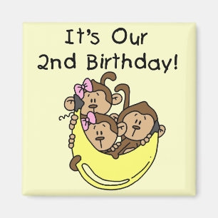 Triplets 2e - Twee Meisjes en een Jongen Magneet