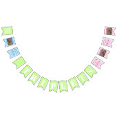 Triplets Baby Boy en Meisje Foto's Vlaggetjes (Alle)