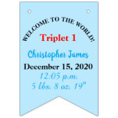 Triplets Baby Boy en Meisje Foto's Vlaggetjes (Derde vlag)