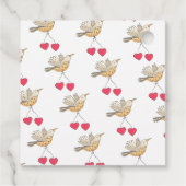 Triplets Baby shower Dank u Bedankjes Labels (Achterkant)