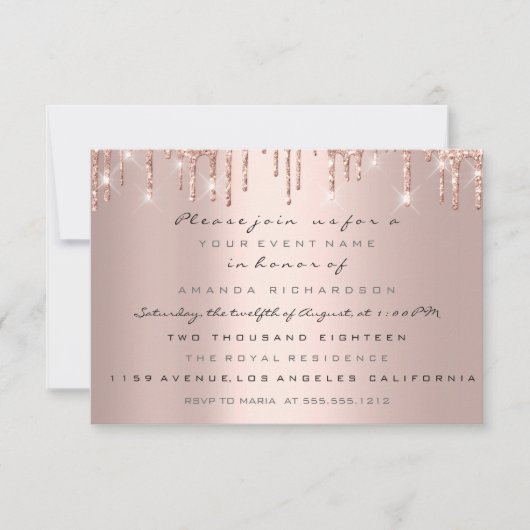 Triplets Baby shower Feet Roos drijft meisjes Kaart (Voorkant)