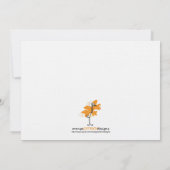 Triplets Baby shower Invitation - apen Kaart (Achterkant)