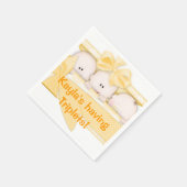 Triplets Baby shower Paper Napkins Servet (Hoek)