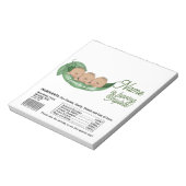 Triplets Baby shower Snoep Bar wrapper Party Favor Notitieblok (Linkerzijde)