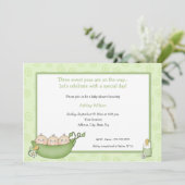 Triplets Baby Shower-uitnodigingen Kaart (Staand voorkant)