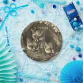 Triplets  baby vossenbos douche papieren bordje (Feest)