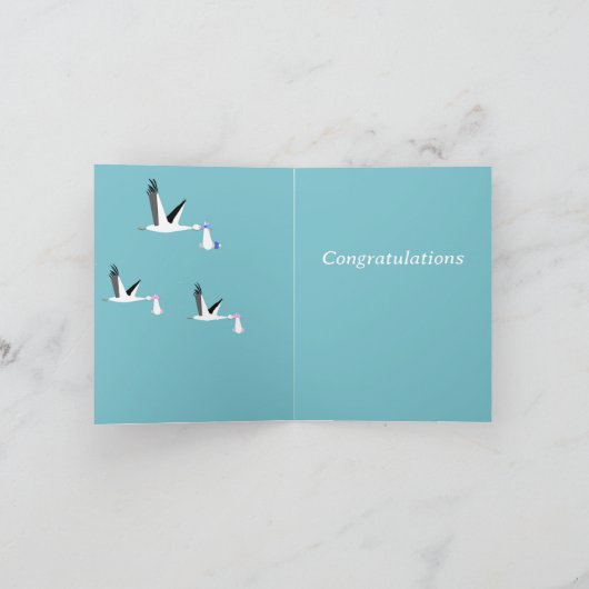 Triplets bewerkbaar kaart (Binnen)