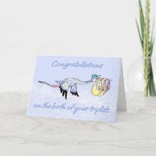 Triplets, Congratulations Birth Of Triplets - Thre Kaart