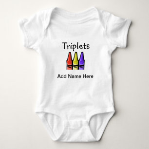 Triplets (Crayons) Romper