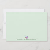 Triplets erwten in een uitnodiging voor het Baby s (Achterkant)