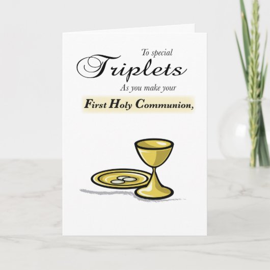 Triplets First Community Gold Chalice, Paten Kaart (Voorkant)