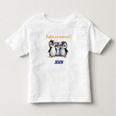 Triplets Gift, Sneeuw Schattigee Pinguïns, Triplet Kinder Shirts (Voorkant)