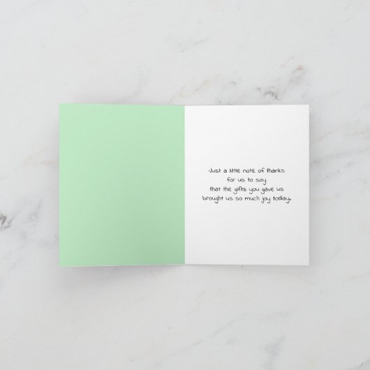 Triplets Hartelijk dank Bedankkaart (Binnen)