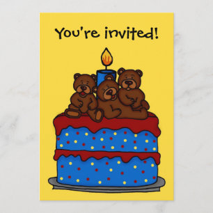 triplets over de uitnodiging voor verjaardagsfeest