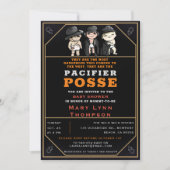 Triplets Pacifier Posse Wild West Fun Baby shower Kaart (Voorkant)