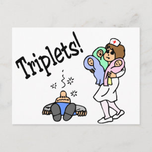 Triplets (Unisex) Briefkaart