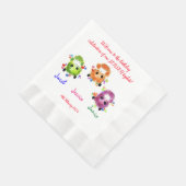 Triplets verjaardagsfeest servet (Hoek)