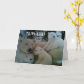 *** TRIPLETTEN*** ZIJN DRIEVOUDIG VAN ALLES! GEFEL KAART (Gele Bloem)