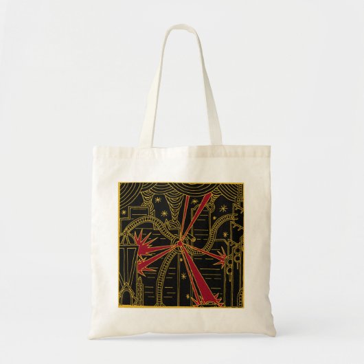 Tripod aanvallen Art Deco Tas (Voorkant)