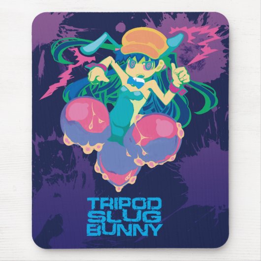 "TRIPOD SLUG BUNNY"mousepad Muismat (Voorkant)
