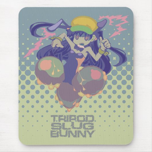 "TRIPOD SLUG BUNNY"mousepad Muismat (Voorkant)