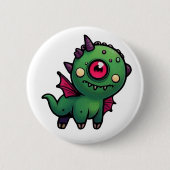 Tripod The Misfit Monster Button – Quirky One-Eye (Voorkant)
