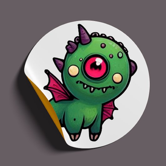 Tripod The Misfit Monster Sticker – Quirky One-Eye