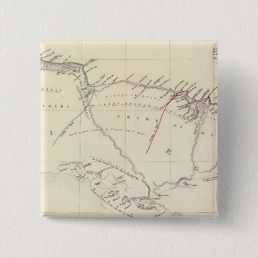 Tripoli, Egypte Vierkante Button 5,1 Cm (Voorkant)