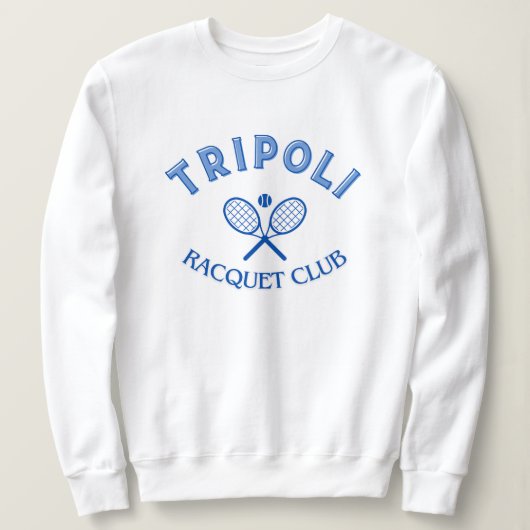 Tripoli Griekenland Racquet Club Sweatshirt (Design voorkant)