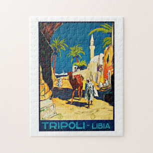 Tripoli Libia Africa Vintage Travel Legpuzzel