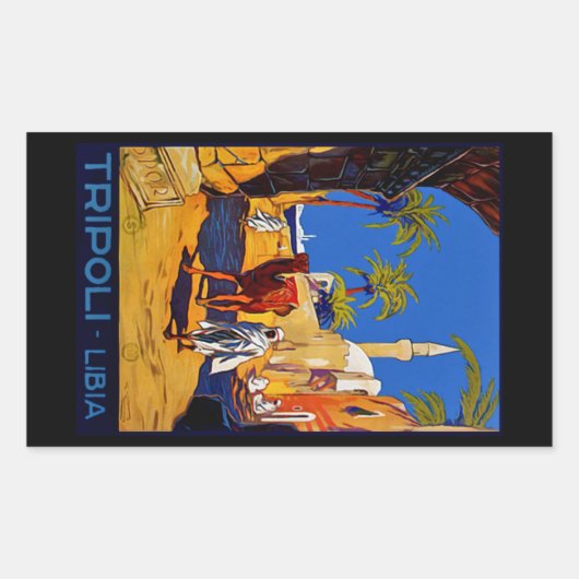 Tripoli - Libië Rechthoekige Sticker (Voorkant)