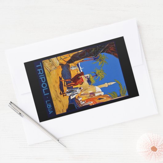 Tripoli - Libië Rechthoekige Sticker (Envelop)