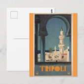  Tripoli Libië Reis Briefkaart (Voorkant / Achterkant)