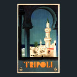 TRIPOLI LIBYA Middle East Art Deco Vintage Travel Poster<br><div class="desc">Reproductie met hoge resolutie,  superscherpe prints,  kleur gecorrigeerd voor levendige en scherpe kleuren en digitaal gerepareerd voor tranen,  smetten,  ontbrekende elementen. De hoofdstad van de stad Libië,  het Poster van de middenreis.</div>