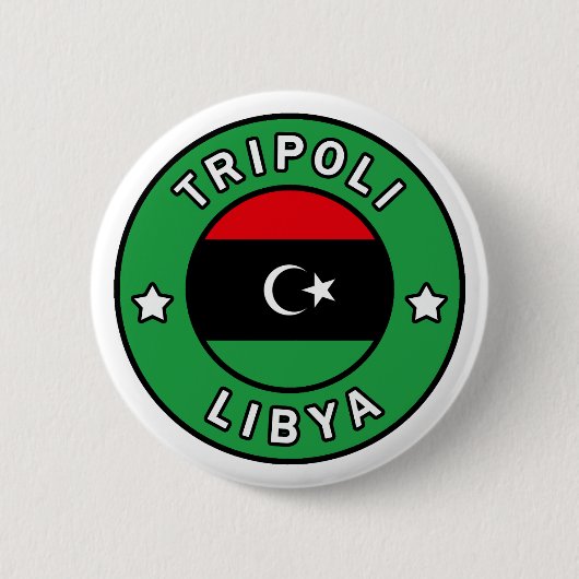 Tripoli Libya Ronde Button 5,7 Cm (Voorkant)