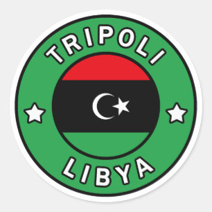 Tripoli Libya Ronde Sticker