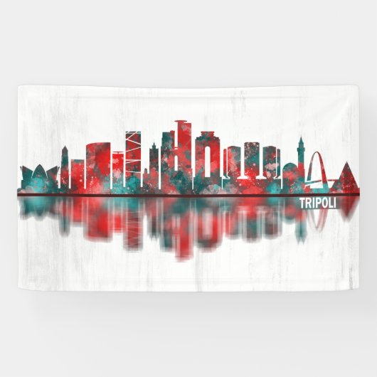Tripoli Libya Skyline Spandoek (Horizontaal)