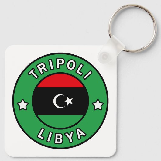 Tripoli Libya Sleutelhanger (Achterkant)