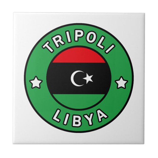 Tripoli Libya Tegeltje (Voorkant)