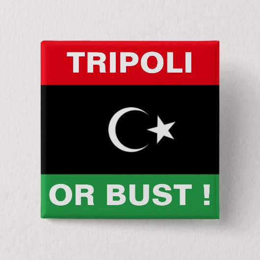 TRIPOLI OF STOF VIERKANTE BUTTON 5,1 CM (Voorkant)