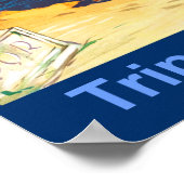 Tripoli, retro-reisposter in Libië Poster (Hoek)