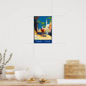 Tripoli, retro-reisposter in Libië Poster (Keuken)