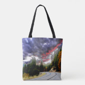 Trippelen langs de bergweg..... tote bag (Achterkant)