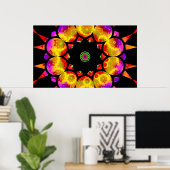 Trippin Kaleidoscope Poster (Thuiskantoor)