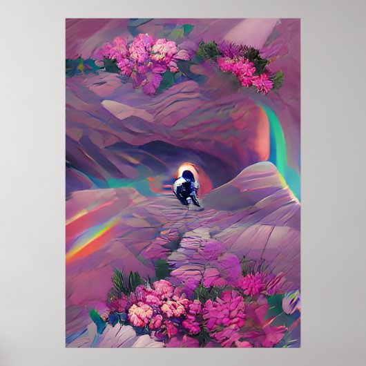 Tripping Balls Art - Astronaut Obstacles Poster (Voorkant)